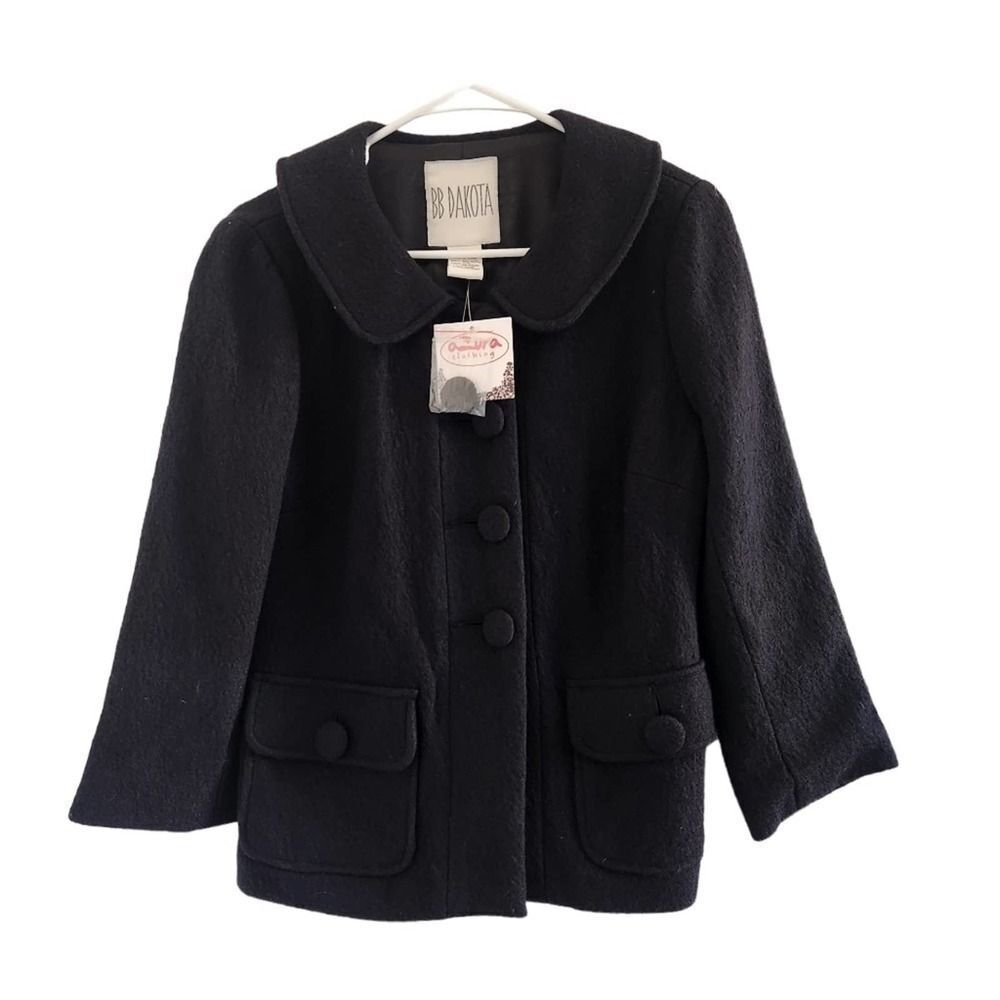 BB DAKOTA Wool Blend Pea Coat Size 8